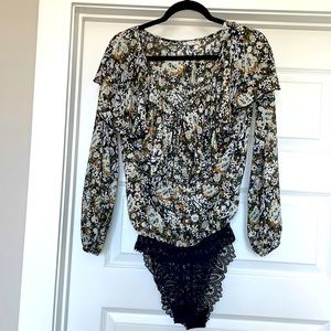 Free people blouse bodysuit NWT